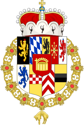 File:Coat of Arms of Philip William, Johann Wilhelm and Charles III Philip, Electors Palatine (Order of the Golden Fleece).svg