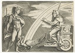 Juno en Aeolus by Cornelis Bos (1546)