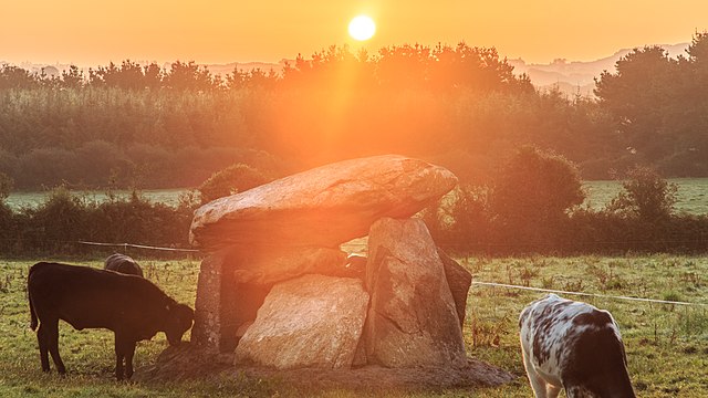 Ballynageeragh Portal Tomb was built in the 4th millennium BC