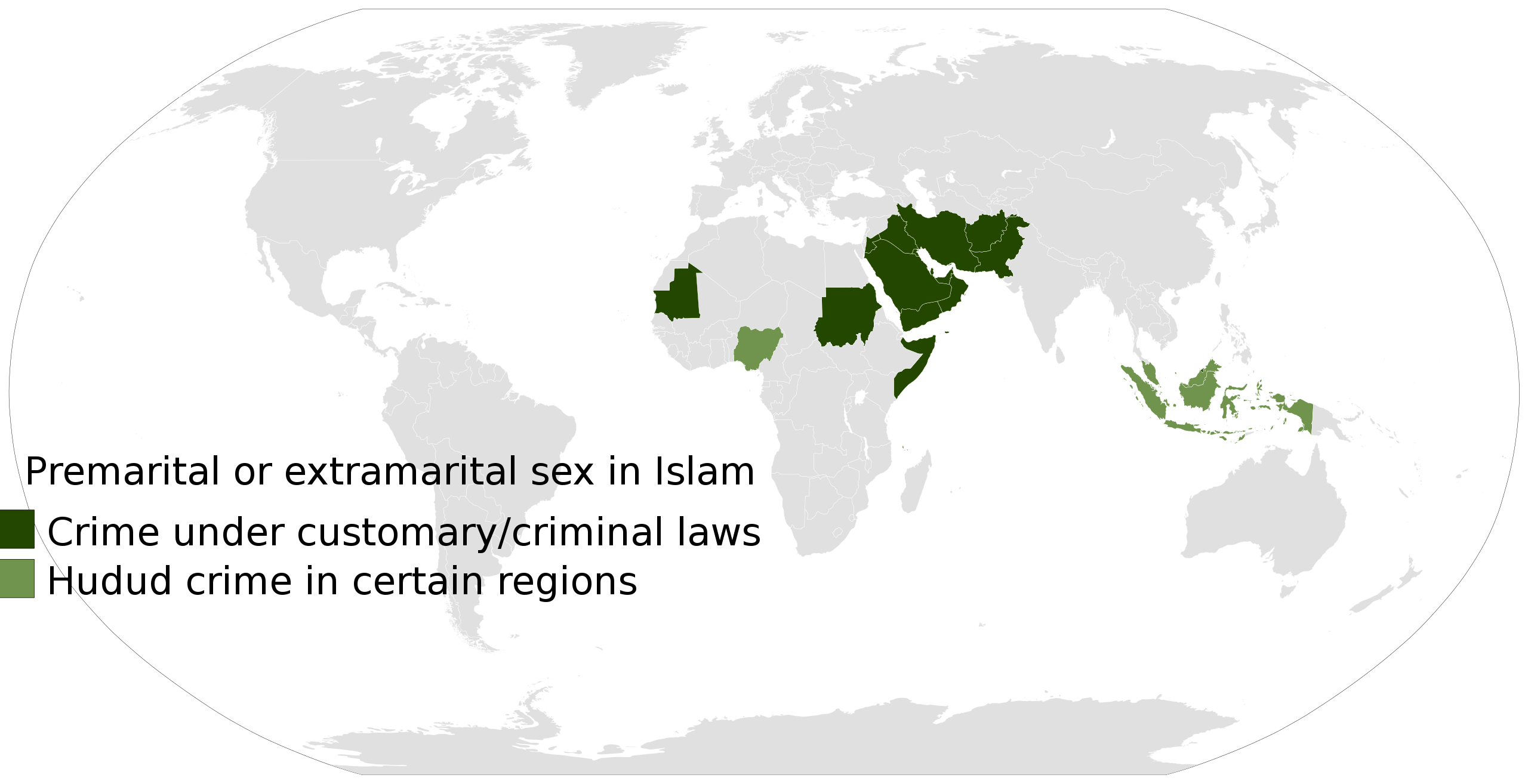 FileCriminalization of premarital and extramarital sex as zina under sharia in Islam.SVG picture