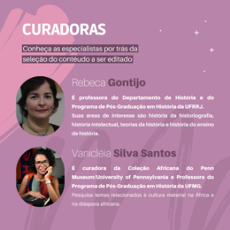 Curadoras do evento Mais Mulheres em Teoria da História na Wiki 2024