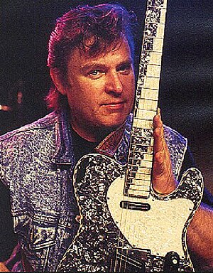 Gatton with his pearloid Telecaster