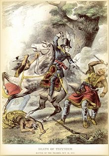 Tecumseh's death at the hands of Richard M. Johnson Death tecumseh 1813.jpg