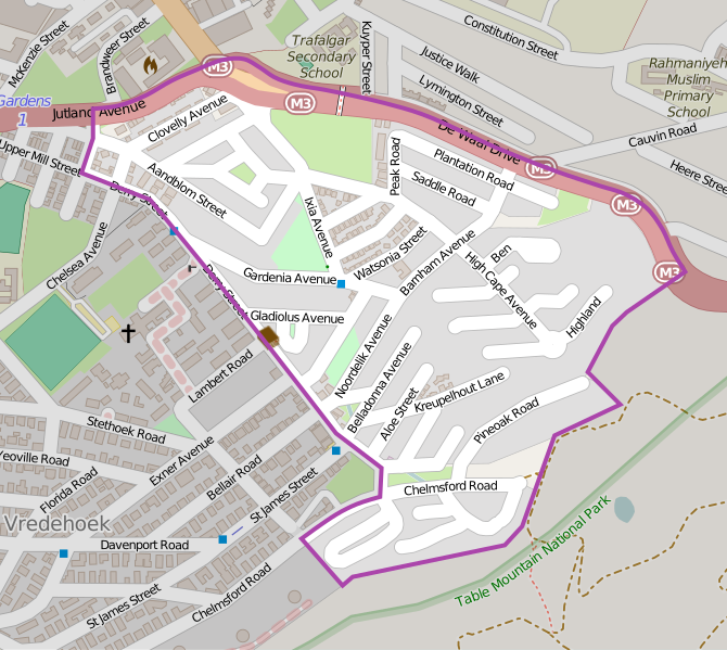 File:Devils Peak Estate OSM map.svg