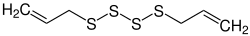 Strukturformel von Diallyltetrasulfid