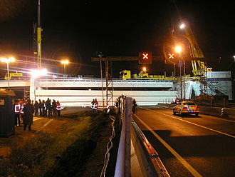 A coupure where the A2 motorway crosses the Diefdijk (Hollandic Water Line) in the Netherlands. Diefdijkcoupure.jpg