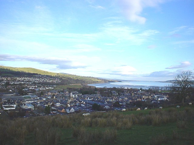 Looking across Dingwall to the Cromarty Firth