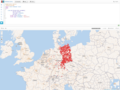 Distribution of names of human settlements ending in -ow or -itz in Germany.png