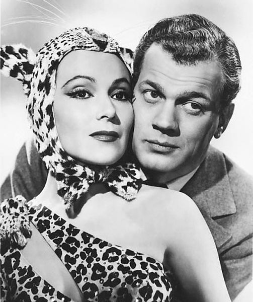 Joseph Cotten and Dolores del Río in a promotional photo of the film (1943)