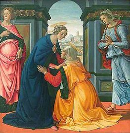 De bezoeking van Maria Domenico Ghirlandaio