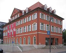 Sparkasse Donaueschingen, 2004 von der Architektenkammer Baden-Württemberg ausgezeichnet für Beispielhaftes Bauen