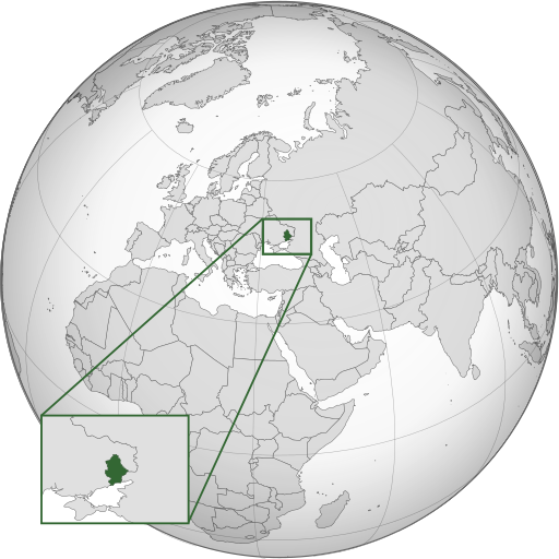 Donetsk Oblast (orthographic projection)