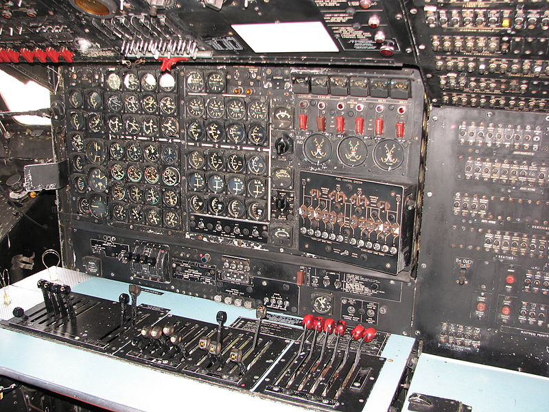 File:Douglas C-124 Globemaster II flight engineer station.JPG