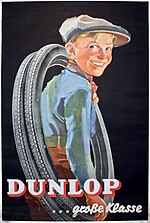 Dunlop Advertising from M. DuMont Schauberg (1925) Dunlop Werbung 1925.jpg