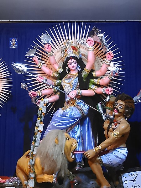 File:Durga, gour tample, narinda, Dhaka, Bangladesh.JPG