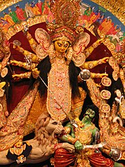 The Hindu goddess Durga