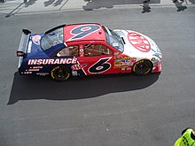 David Ragan in the No. 6 at Las Vegas in 2008. EM P1020825 (2411835415).jpg