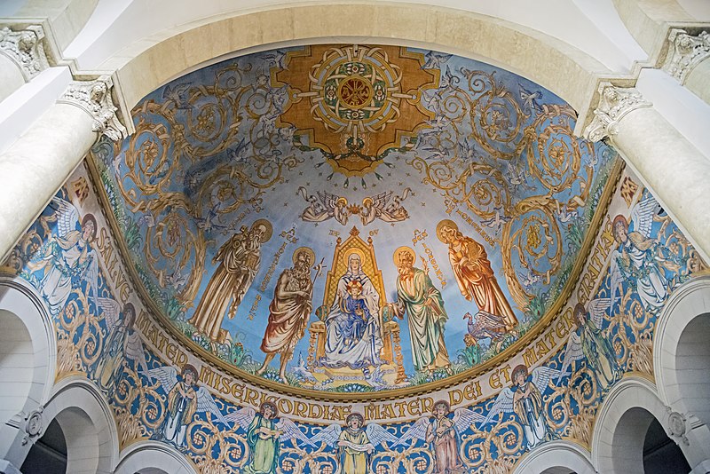 File:Eglise Notre-Dame de Revel - Decoration de la voute du choeur Henry Lefrai.jpg