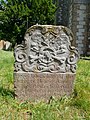 Eighteenth-century gravestone outside All Saints' Church in Orpington.