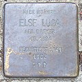 Deutsch: Stolperstein für Else Luca geb. Dreyer vor dem Gebäude Sierichstraße 153 in Hamburg-Winterhude.