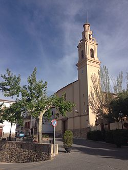 A church in Fuentes de Ayódar.
