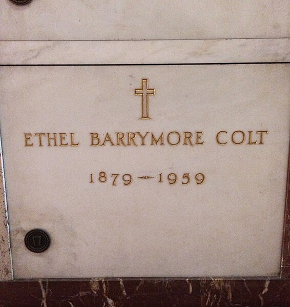 File:Ethel Barrymore Grave.JPG