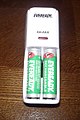 Eveready Rechargeable Battery Charger with Eveready Rechargeable Batteries