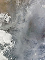 2011年2月20日に華北平原でスモッグが定着した。