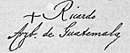 Ricardo Castanova y Estrada "The Great"'s signature