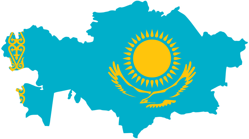 File:Flag map of Kazakhstan.svg