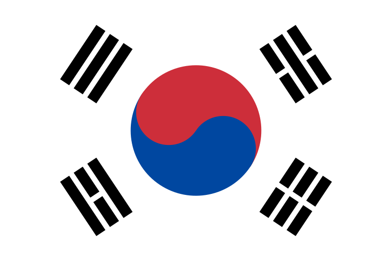  Bandera de Corea del Sur