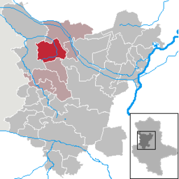Läget för kommunen Flechtingen i Landkreis Börde