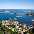 Sør på Flekkerøy, med skjærgården utenfor