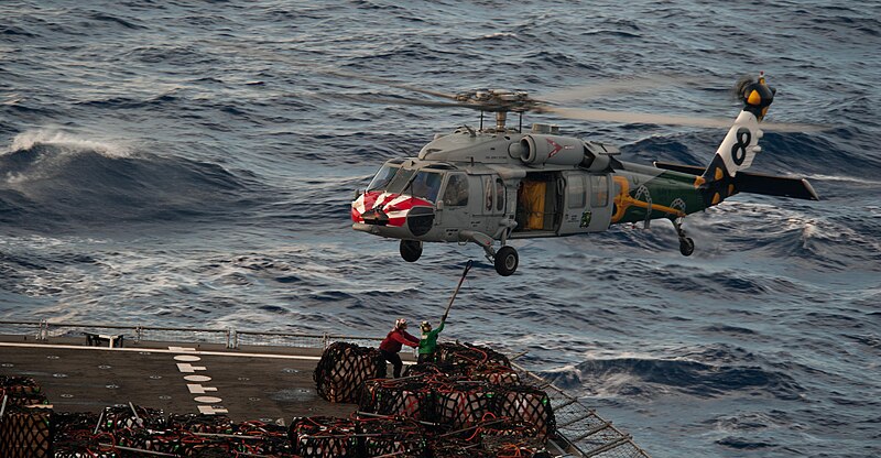 File:Flickr - Official U.S. Navy Imagery - A helicopter conducts a vertical replenishment..jpg