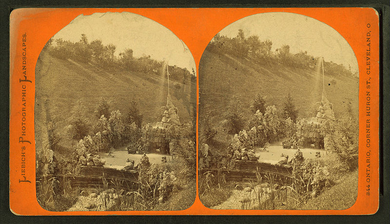 File:Fountain in Lake View park, by Liebich's Photographic Landscapes.jpg