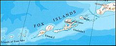 Mapa Liščích ostrovů