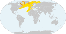 Fratercula arctica levinneisyys map.svg