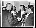 Fred Friendly, talking with then Vice President Lyndon Johnson, as fellow Lasker awardees and Mary Lasker look on. LCCN 2008677632.jpg