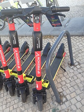 Free Now Electric Scooter in Lisbon