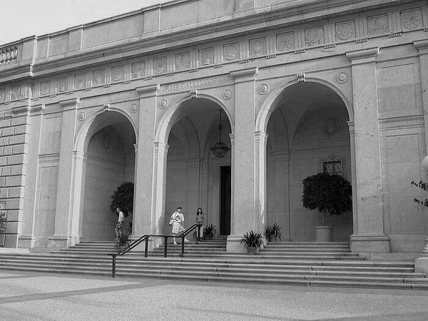 Front entrance to the Freer Gallery of Art