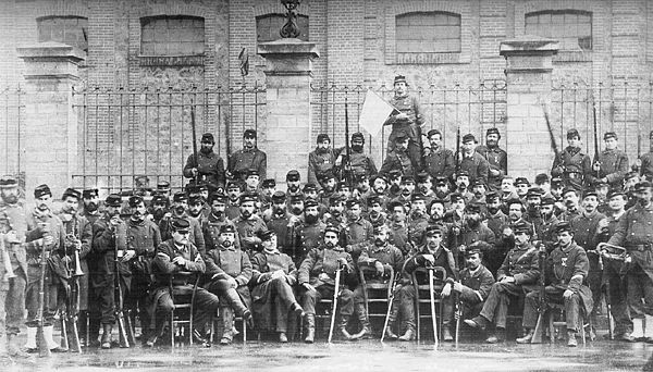 A company of the French National Guards