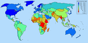 GDP nominal per capita world map IMF figures for year 2006.png