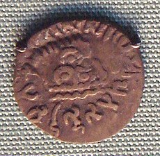 A coin of Nahapana, re-struck by Gautamiputra Satakarni
