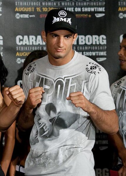 Gegard Mousasi in 2009, at the weigh-in before the Strikeforce: Carano vs. Cyborg event.
