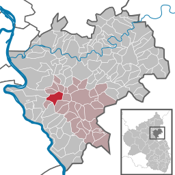 Läget för Gemmerich i Rhein-Lahn-Kreis