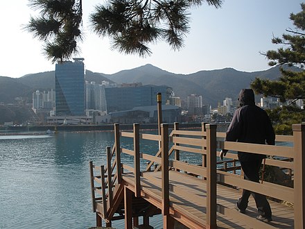 Board walk around Okpo.