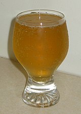 A glass of USA ginger ale Ginger ale.jpg