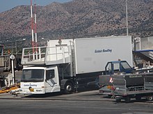 Catering-truck at Chania International Airport.
Credit: Marius Vassnes Goldair Handling airport catering truck at Chania Airport.jpg