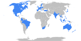 Availability of Google Domains Google Domains availability map.svg