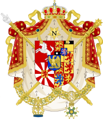 Arms of Jérôme Bonaparte, King of Westphalia.